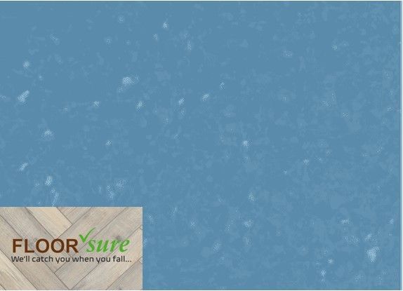 A blue background with the words floor sure on it