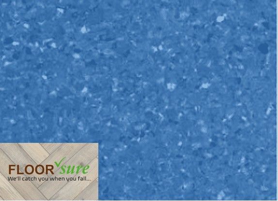 A picture of a blue floor that says floor suite