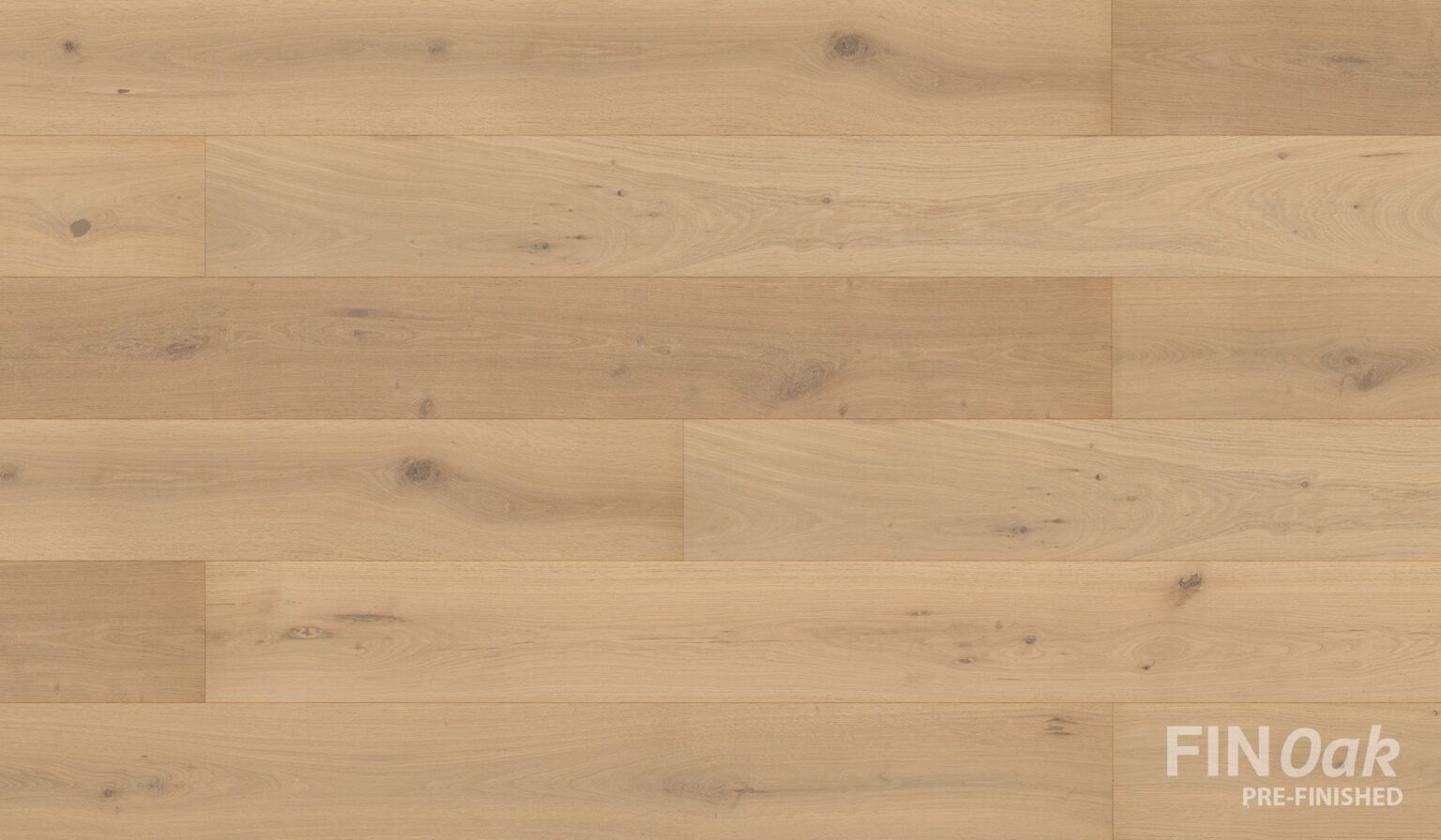 A close up of a wooden floor with the word fin oak on it.