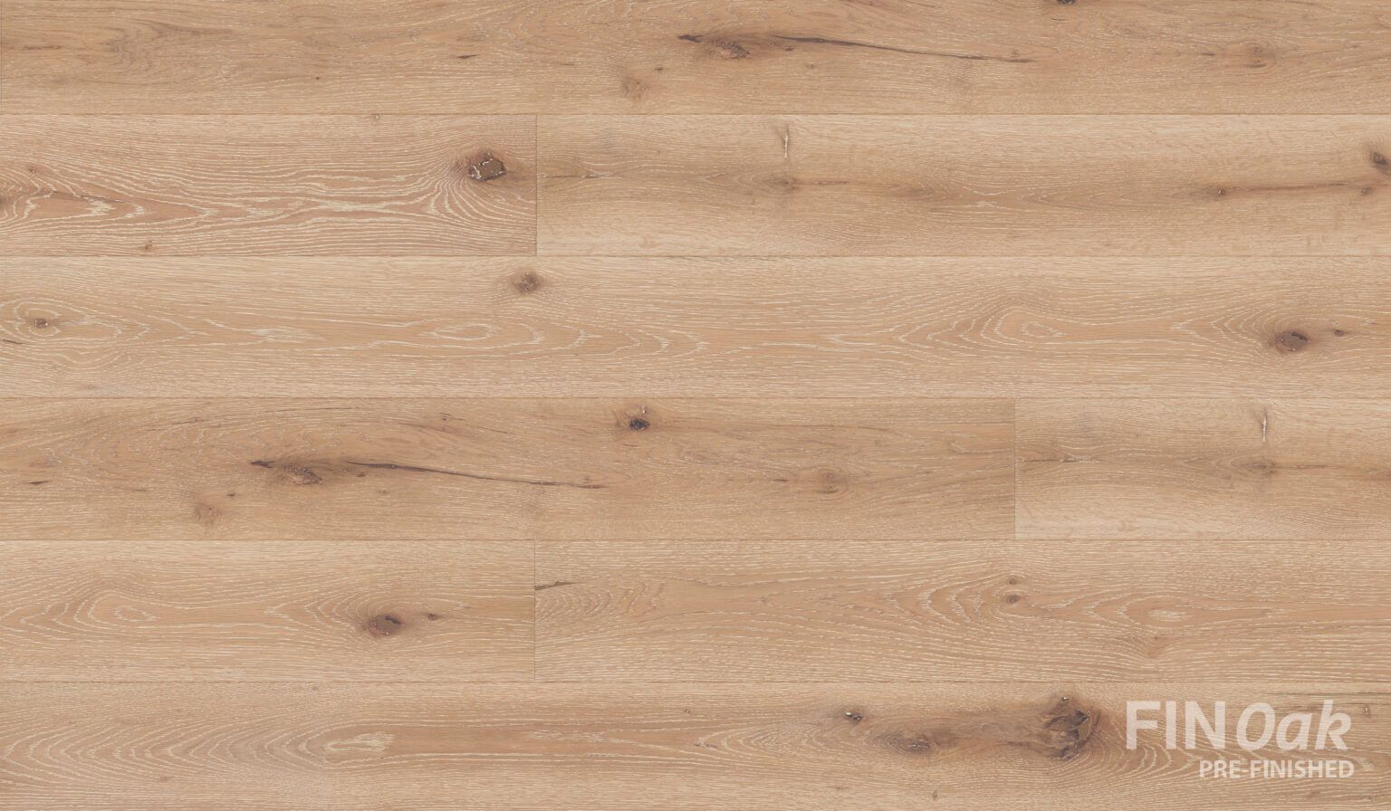 A close up of a wooden floor with the word fin oak on it.