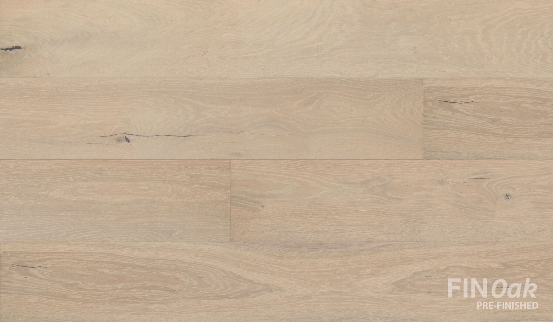 A close up of a white wooden floor.