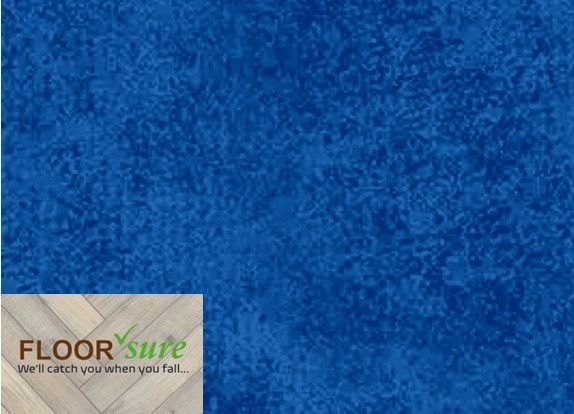 A blue carpet with the words floor suite on it