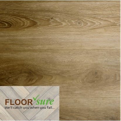 A picture of a wooden floor that says floor sure
