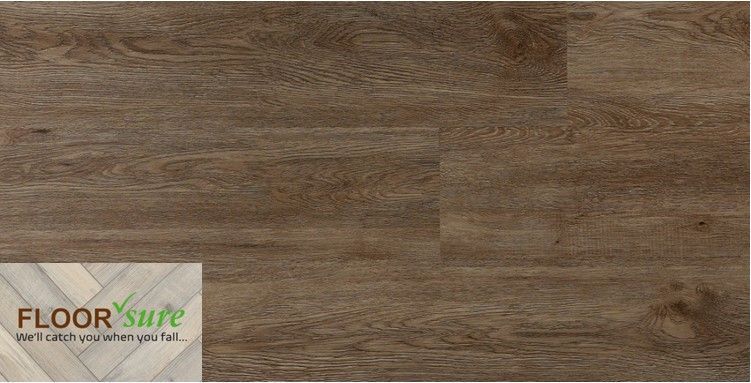 A close up of a wooden floor with a floor safe logo on it.