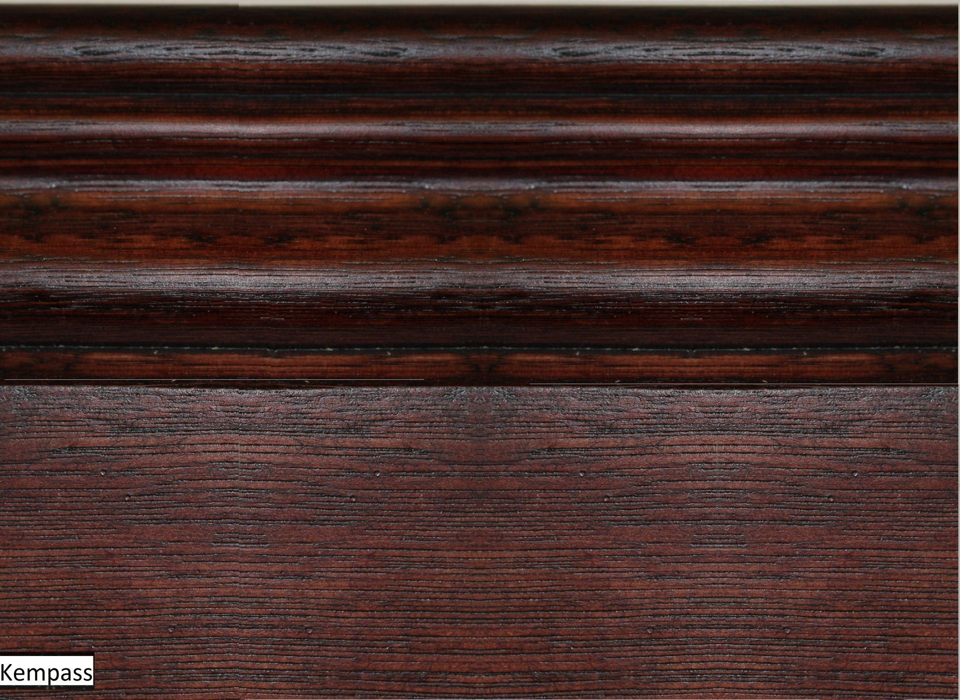 A close up of a piece of wood with the word kampas on it