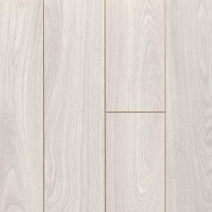 A close up of a white wooden floor.