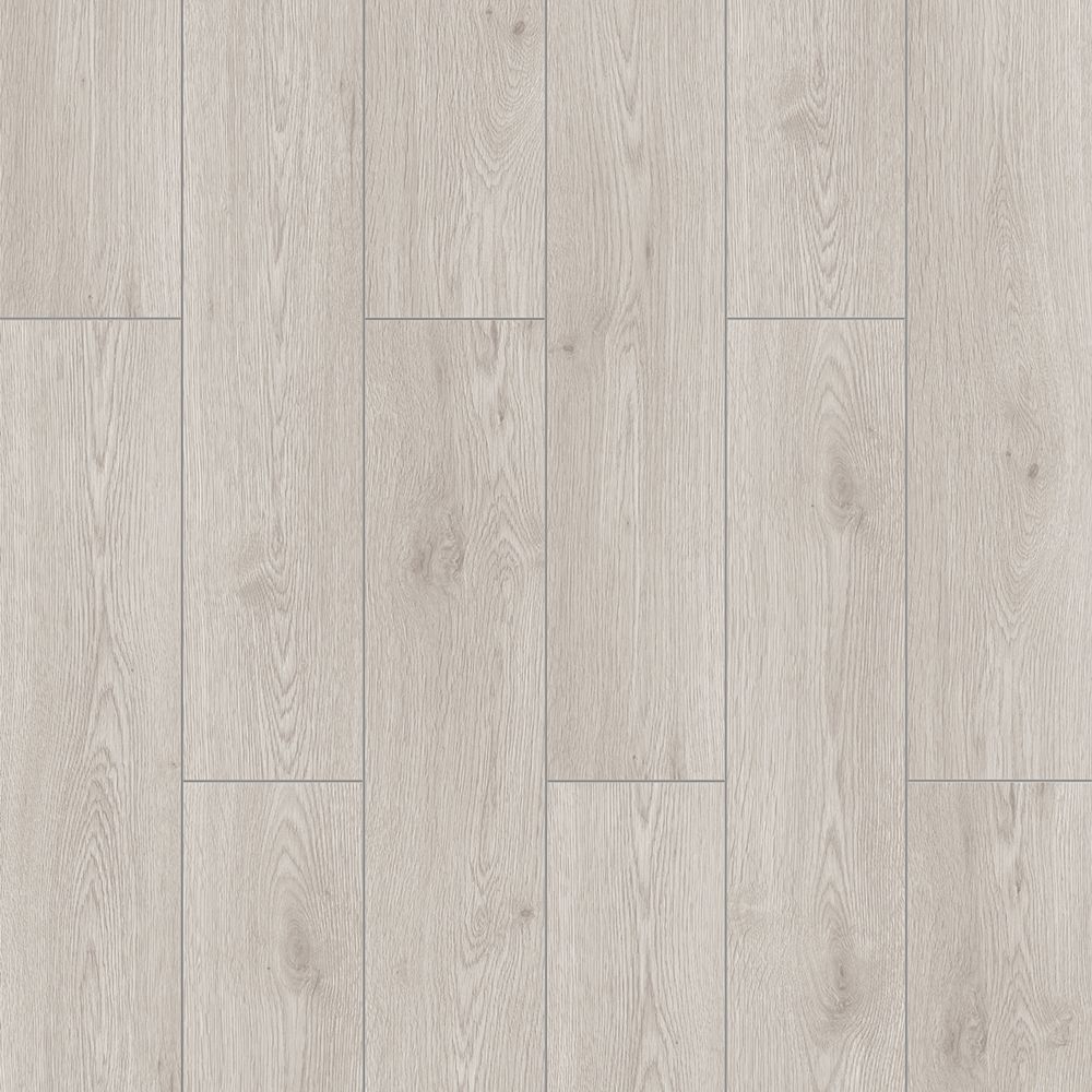 A close up of a white wooden floor.