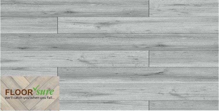 A picture of a gray wooden floor with the words floor suite on the bottom