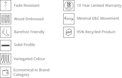 A graphic showing the benefits of a wooden floor.
