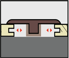 A drawing of a piece of wood with the letter c on it