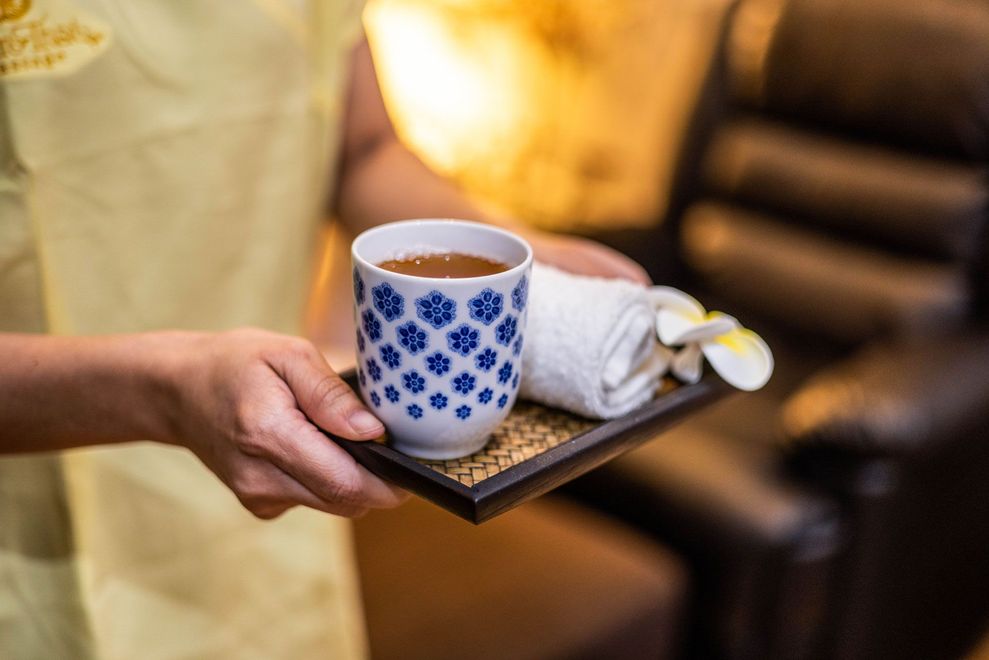 Complimentary Hot Drinks after Massage at Nim Thai Therapeutic Massage Surry Hills, Taylor Square Darlinghurst