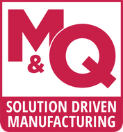 A logo for m & q solution driven manufacturing