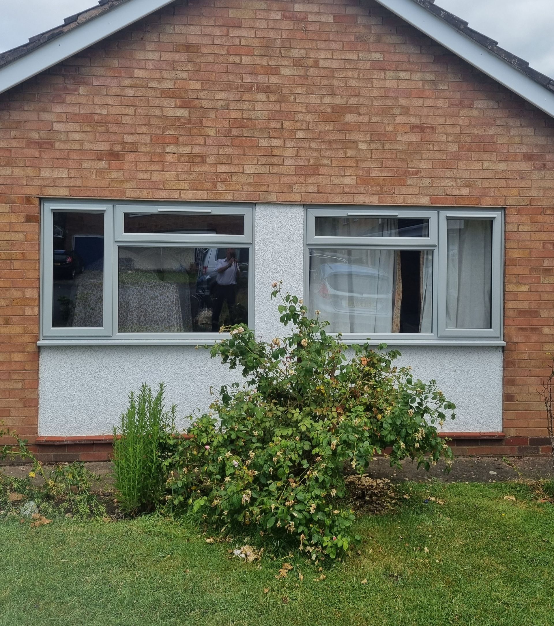 PVCu pearl grey windows installed in Inkberrow,Warwickshire
