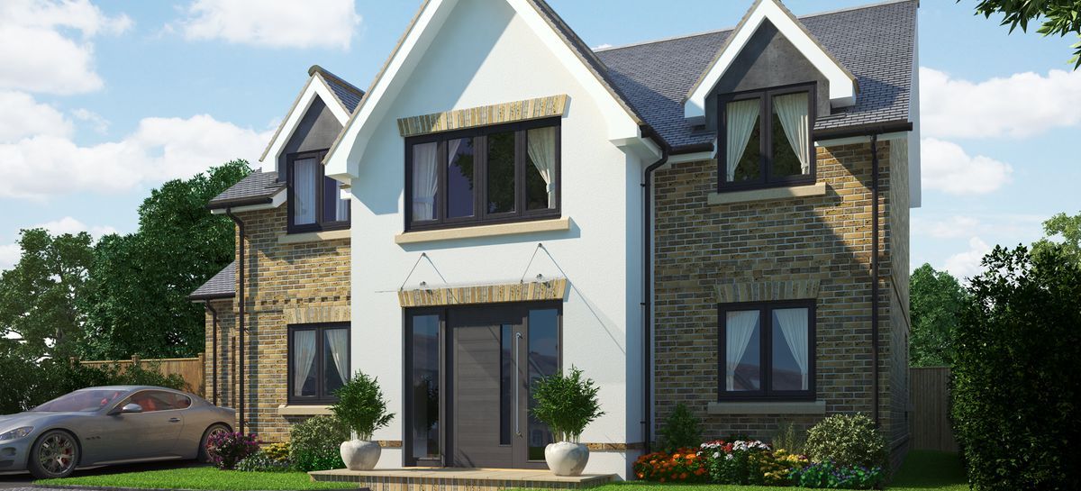 Rehau Colours double glazing 