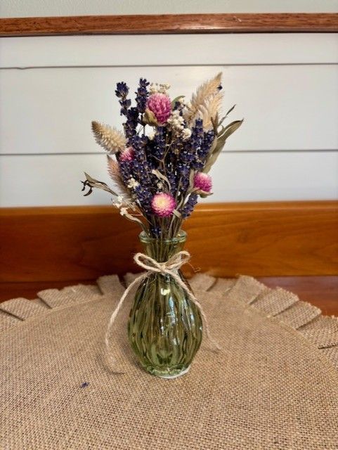 Mini  Dried Lavender Bouquet, Dried Flower Bouquet, Wedding flowers