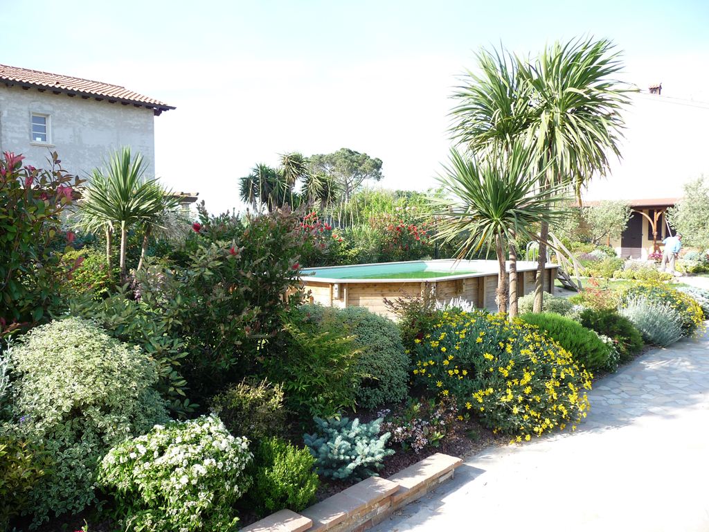 vegetazione rigogliosa in una villa