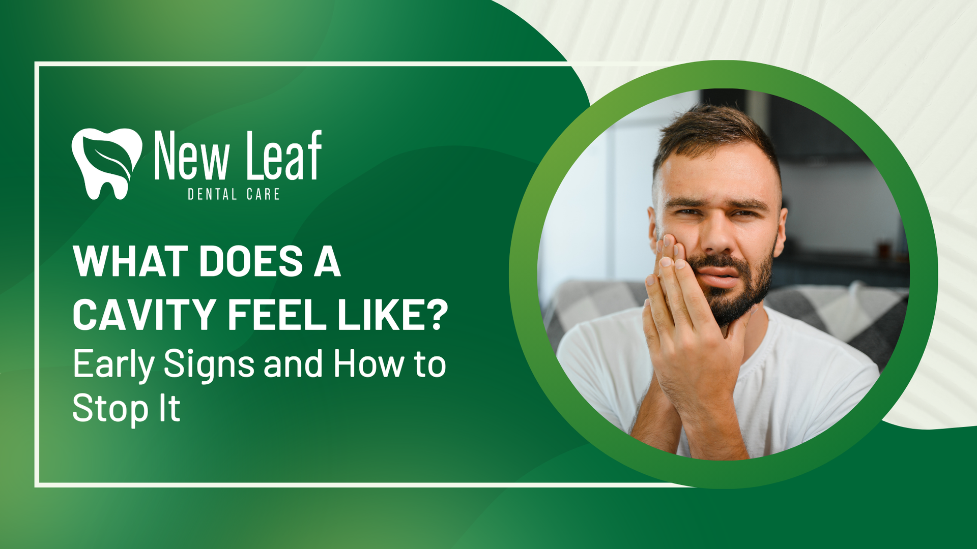 Green graphic with text 