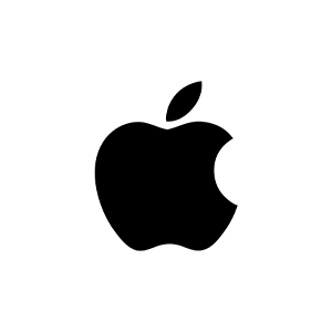 Logo de Black Apple avec une dent en moins.