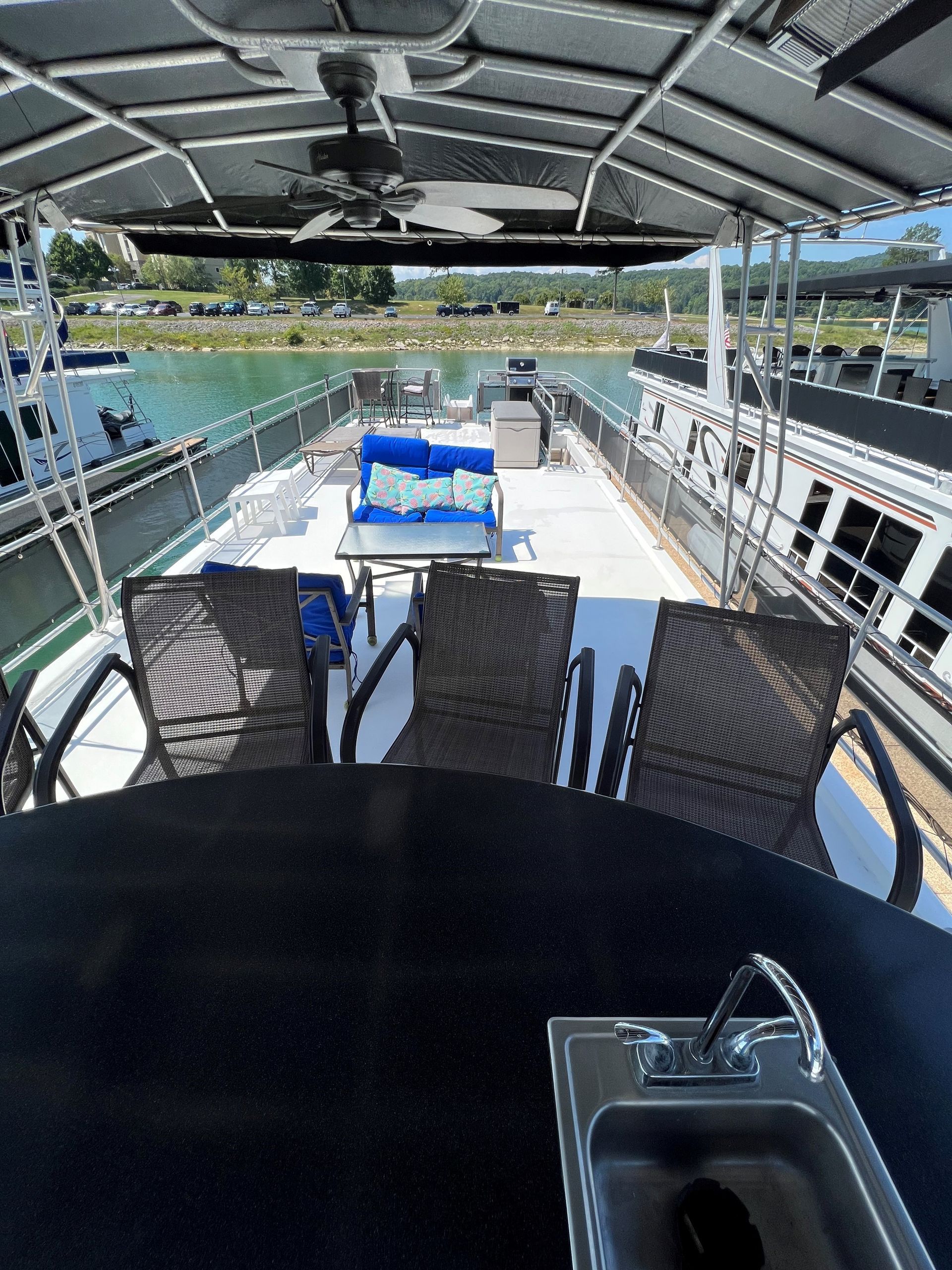 After Houseboat Top Deck Cleaning