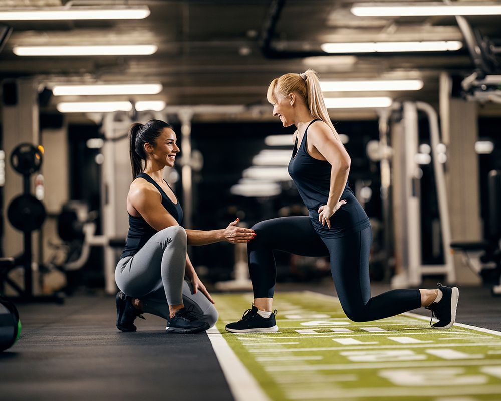 Woman Having Personal Trainer