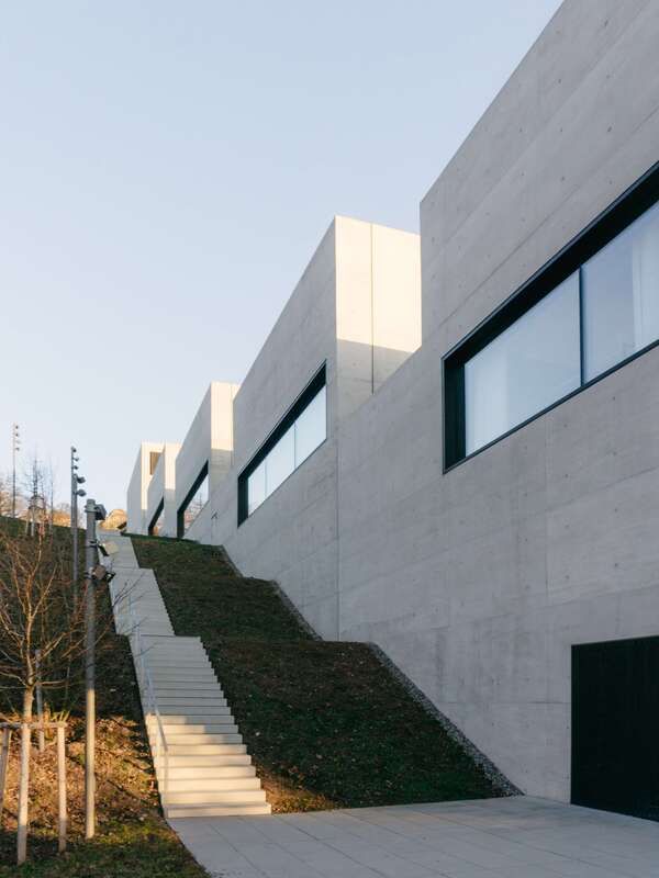 Long Concrete Steps for Commercial Property