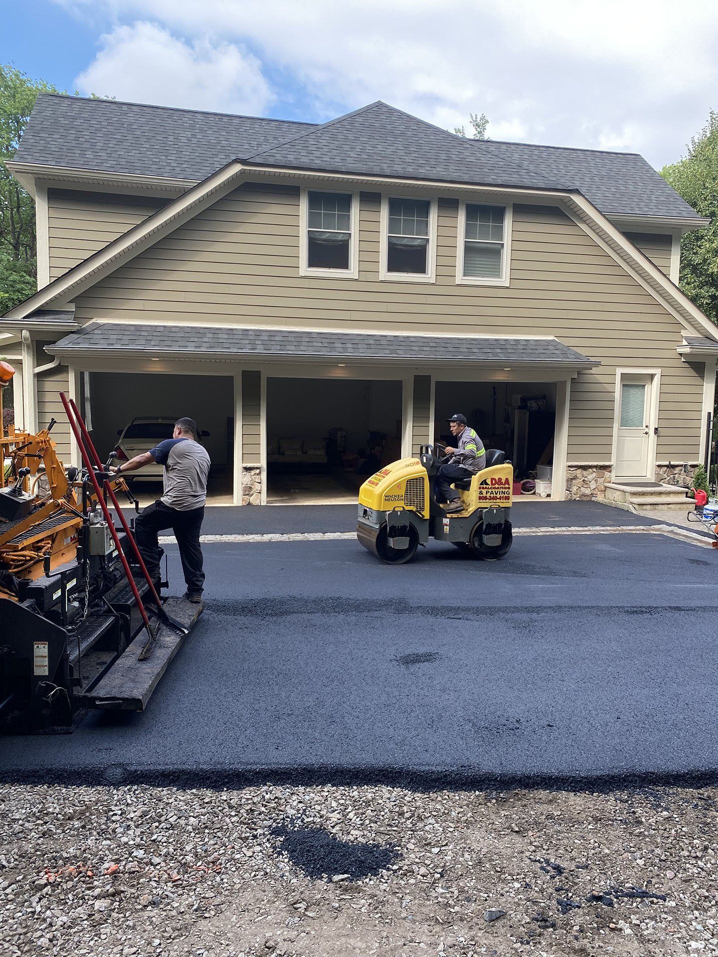 Driveway Asphalt Application — Bridgewater, NJ — D&A Sealcoating & Paving