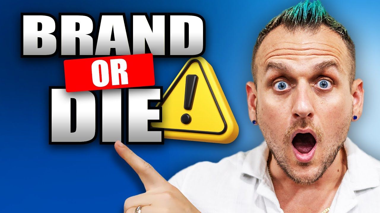 Man with surprised expression points at text