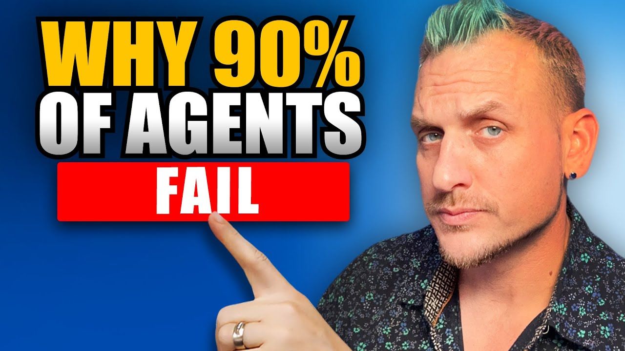 Man with green hair pointing at text that reads