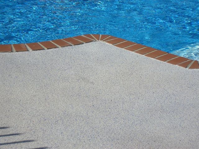 Pool Overspray — Easley, SC — Landmark Concrete Designs Inc.