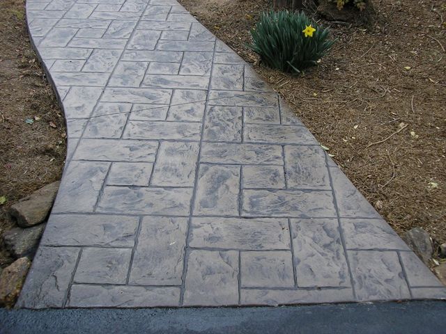 Home Walkway Stamp — Easley, SC — Landmark Concrete Designs Inc.