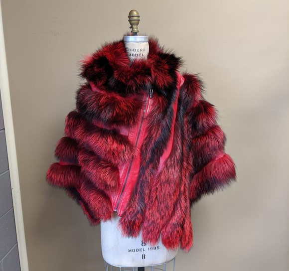 Red Fur Cape — Mount Morris, MI — Superior Furs & Leather