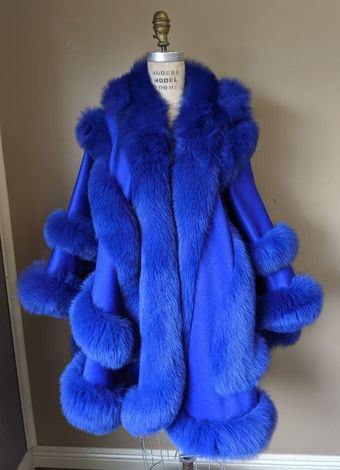 Blue Fur Coat — Mount Morris, MI — Superior Furs & Leather
