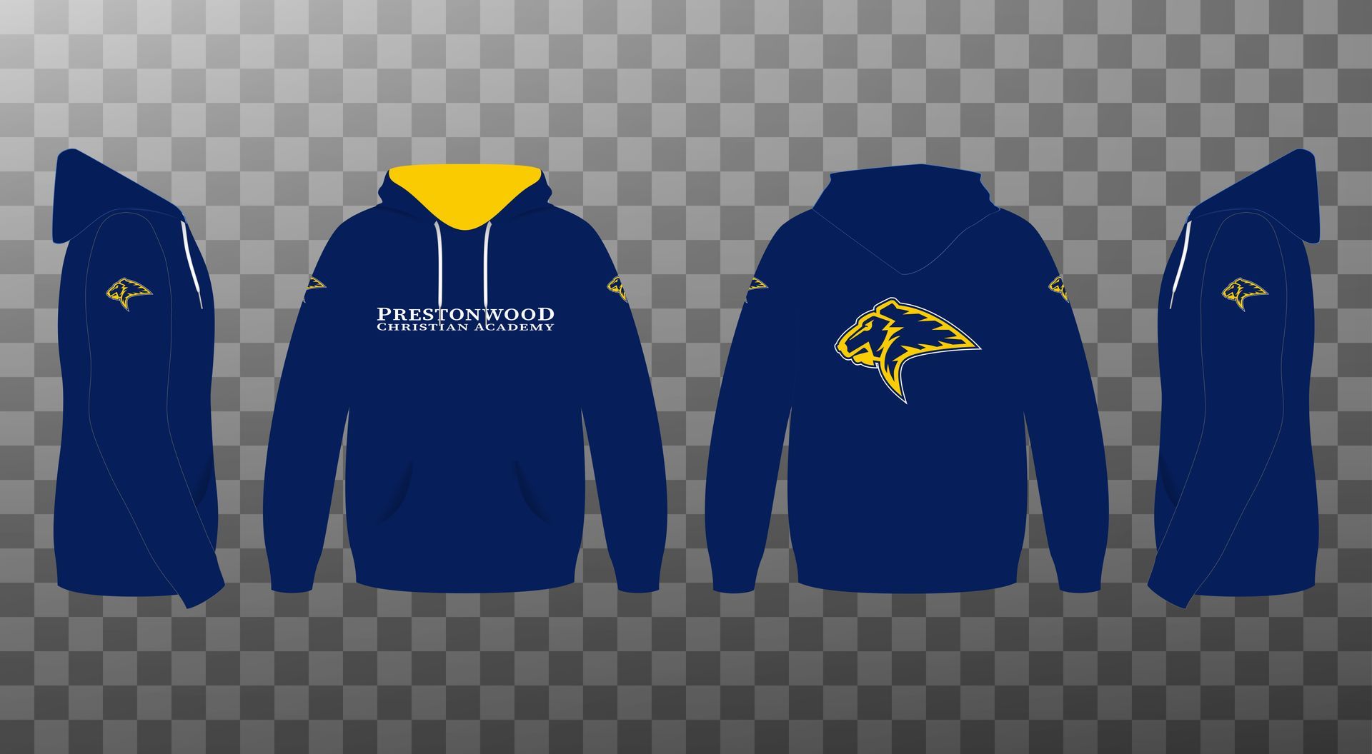 Custom sublimated apparel on premium polyester fabric like t-shirts, uniforms, polos, hoodies, bags, backpacks and blankets for school fundraisers, and school stores.