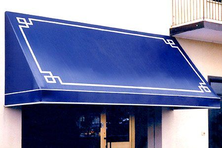 tenda a cappottina blu