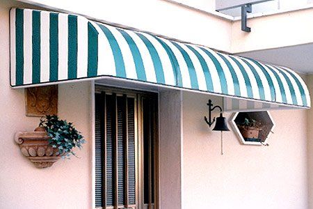 tenda a cappottina a righe