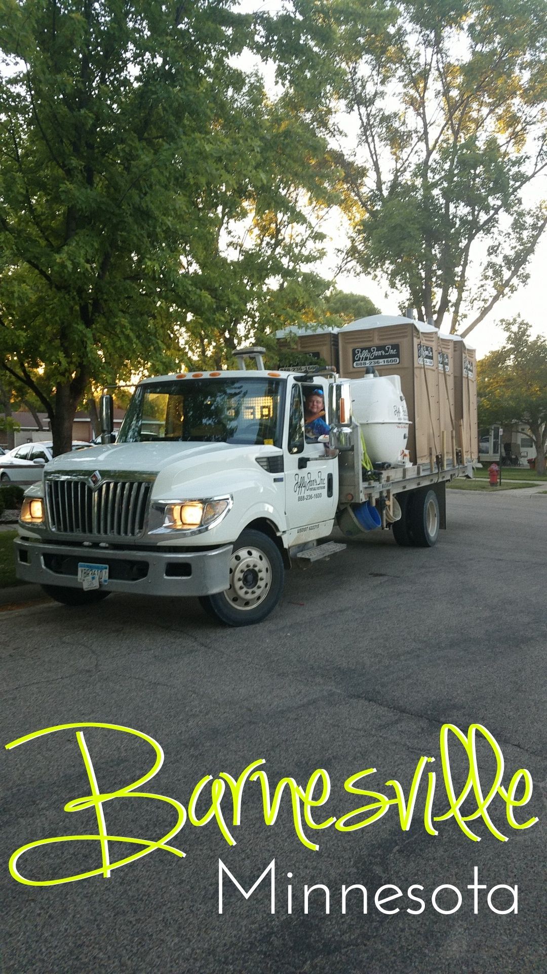 Portable Restrooms on Truck