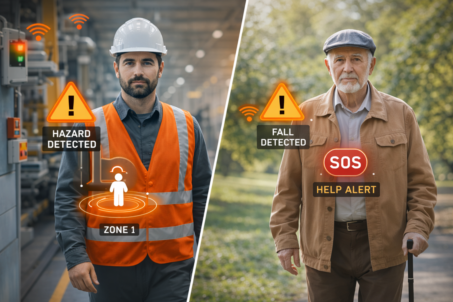 Zabezpečení lidí v reálném čase