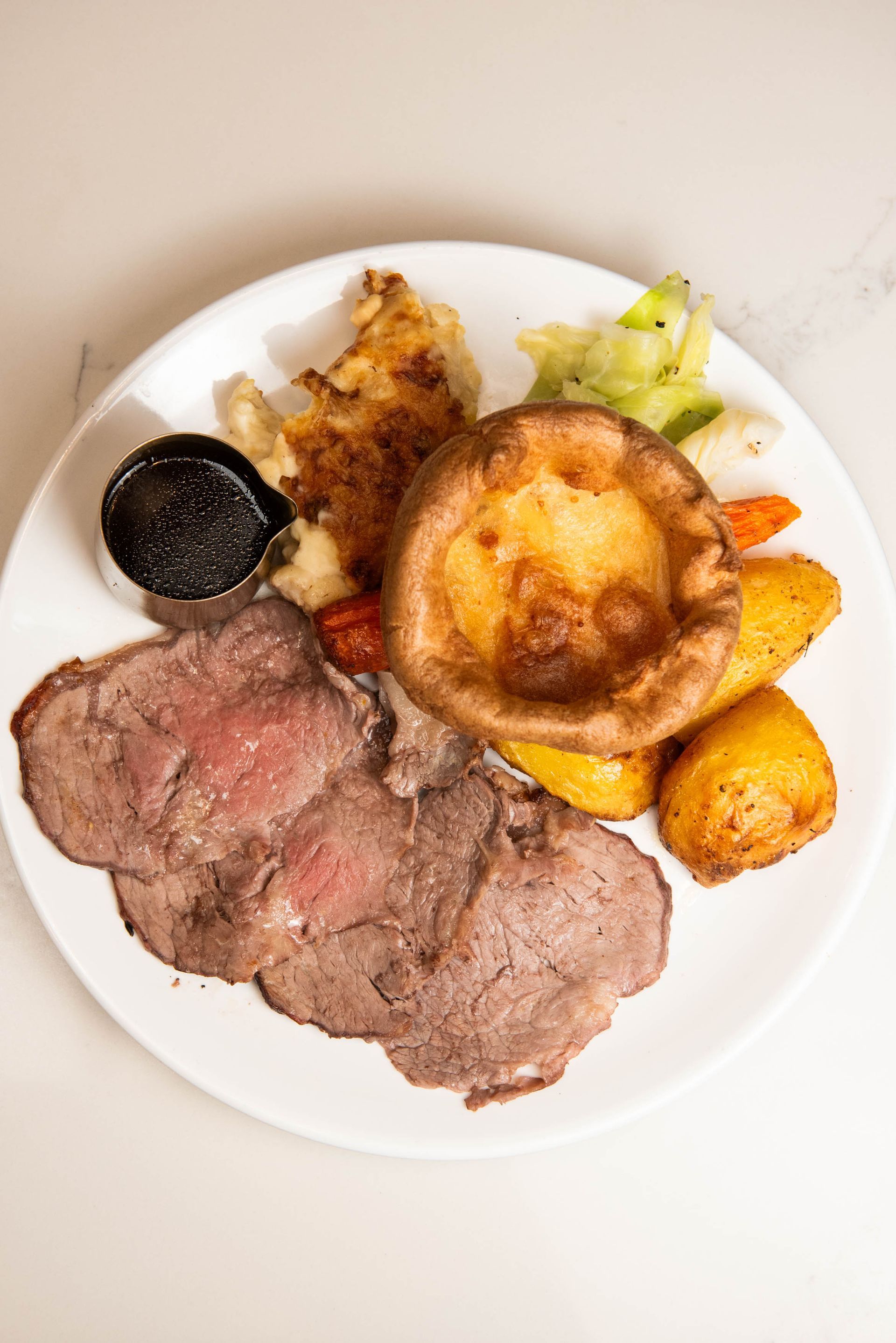 Sunday roasts freshly made and available for seatings from 1pm to 4pm until they run out, 