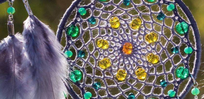 Dream Catcher with feathers and beads