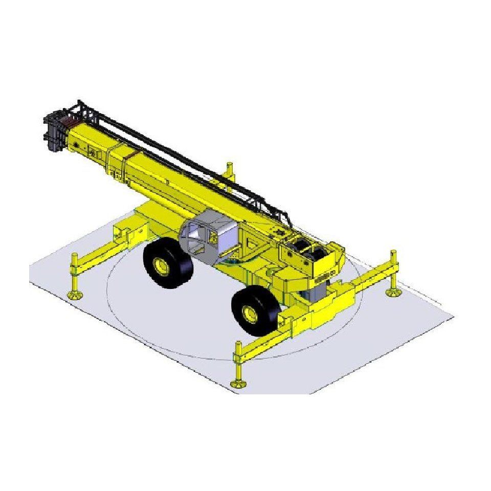 80-tonne off-road crane.