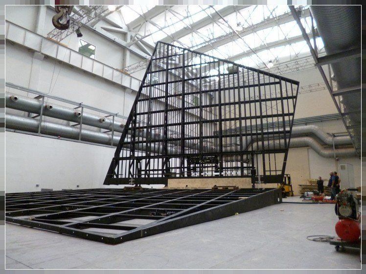 Set design for La Scala mobile theatre in Milan.