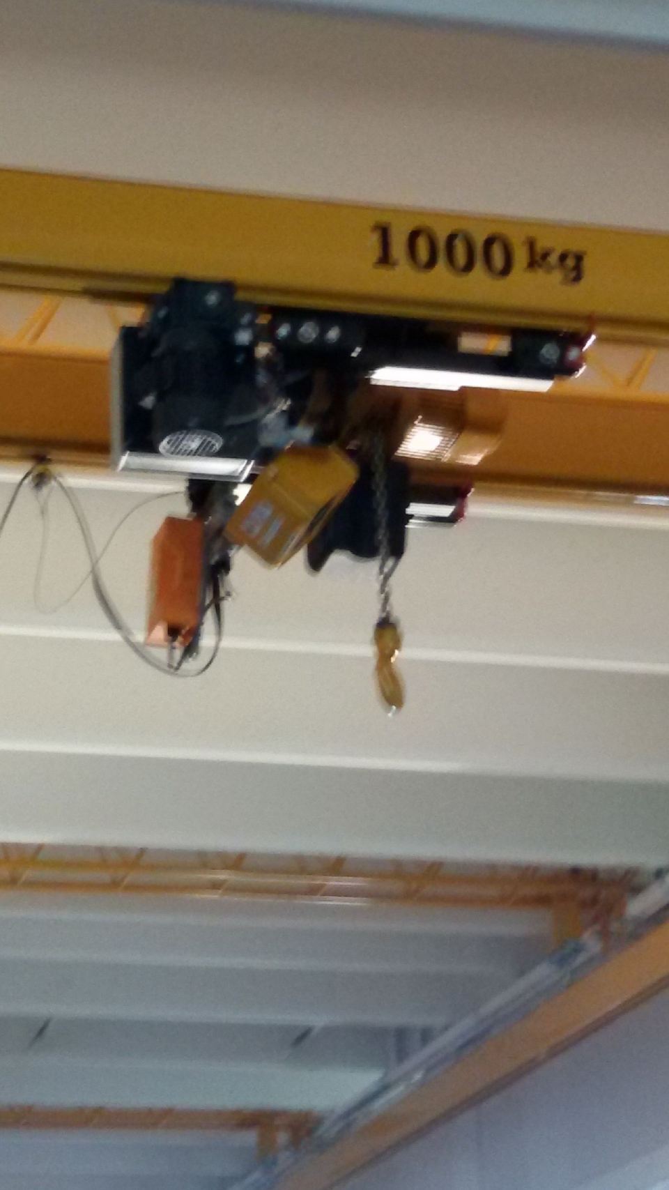 overhead crane for goods lifting