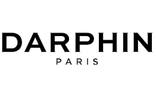 The darphin paris logo is black and white on a white background.