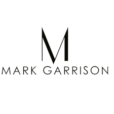 The logo for mark garrison is a black and white logo with the letter m.