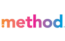 A colorful method logo on a white background.