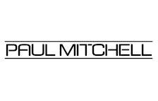 The paul mitchell logo is black and white on a white background.