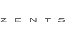 The zents logo is on a white background.