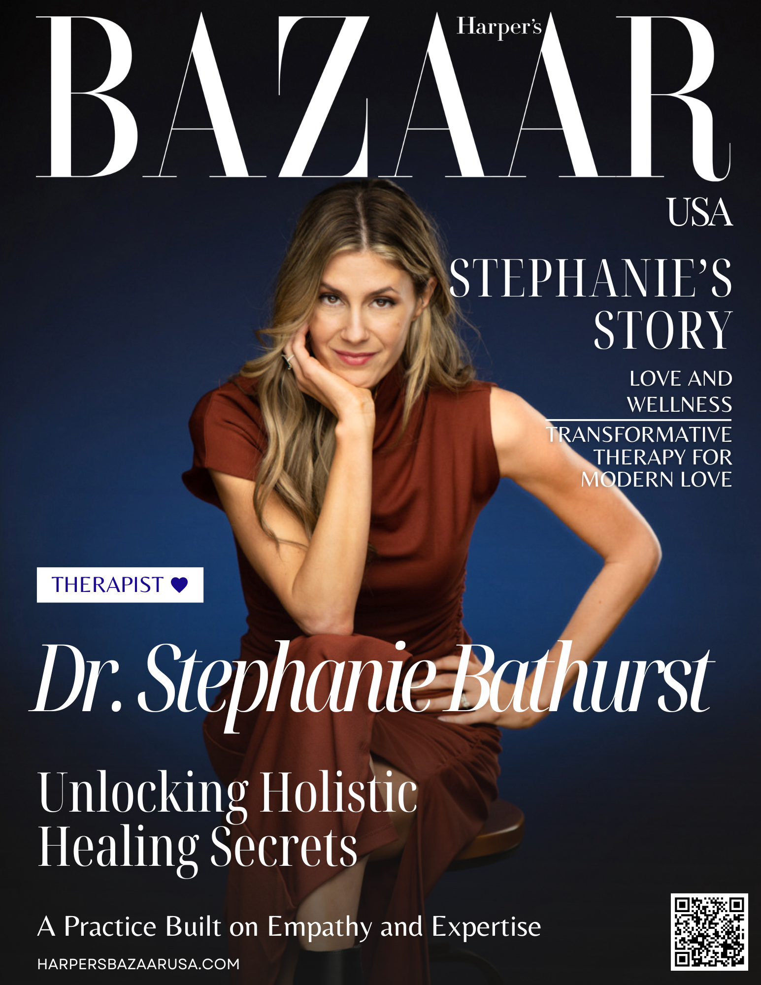 A woman is on the cover of harper 's bazaar magazine