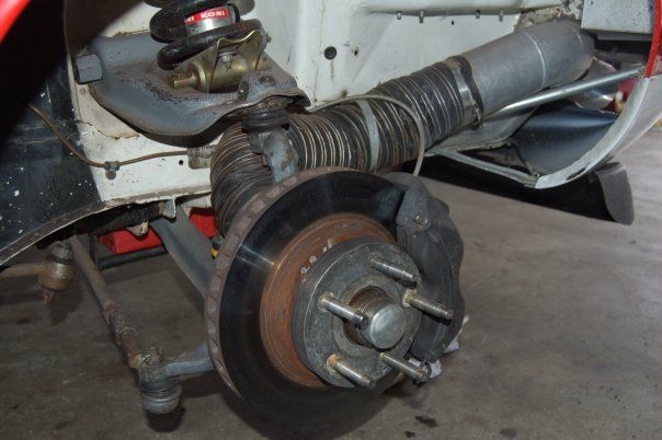 A Close Up of a Brake Disc on a Car — Chris Bale Automotive in Toronto, NSW