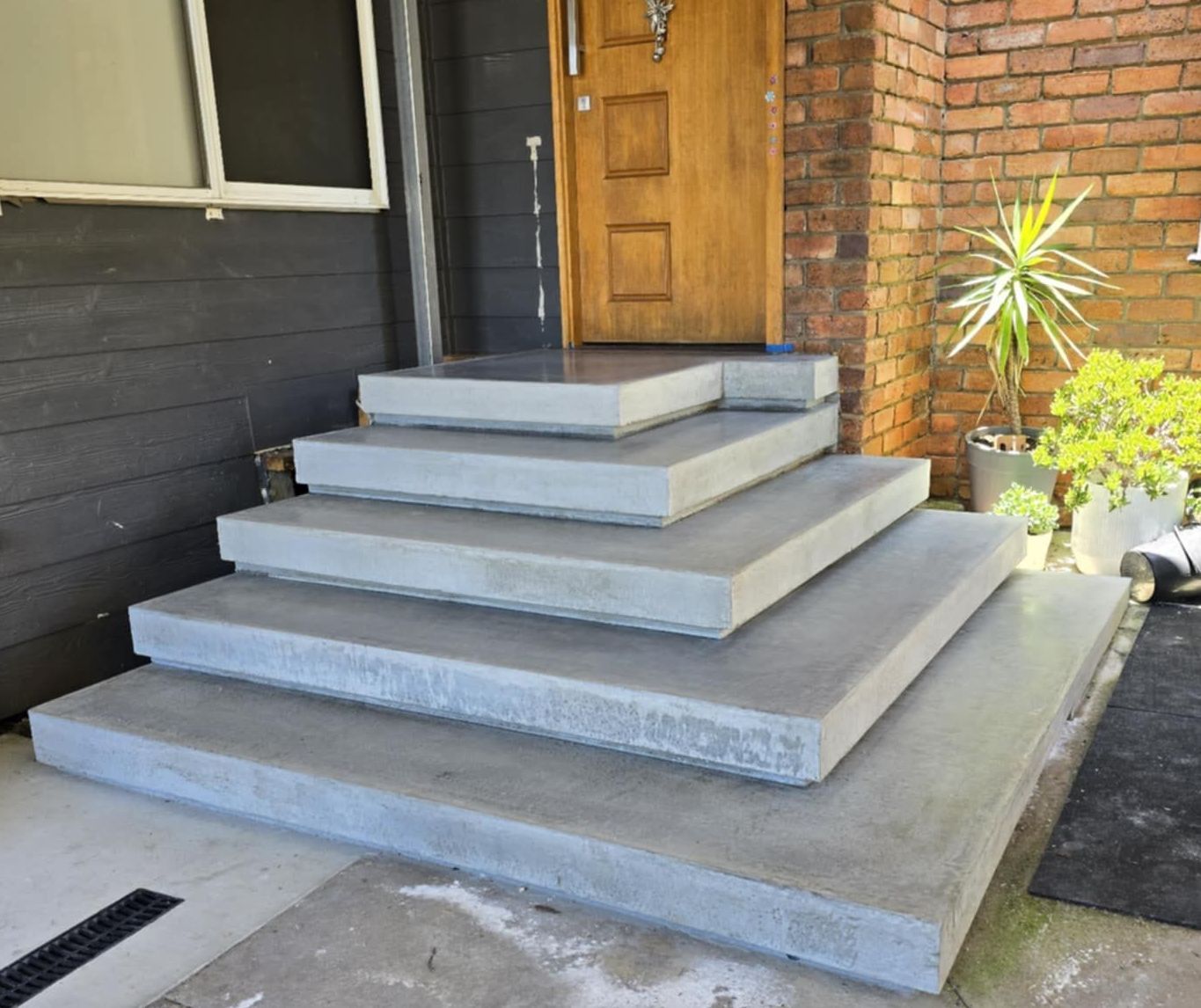 A Set Of Concrete Stairs Being Built In A Basement — C & A Concreting In Craignish, QLD